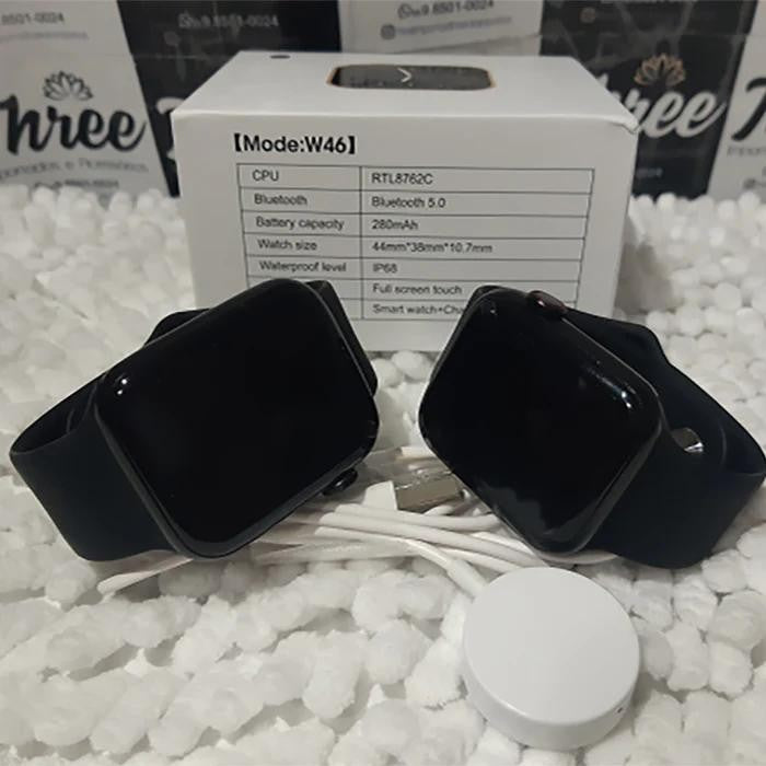 Reloj inteligente IWO W46 con pantalla infinita